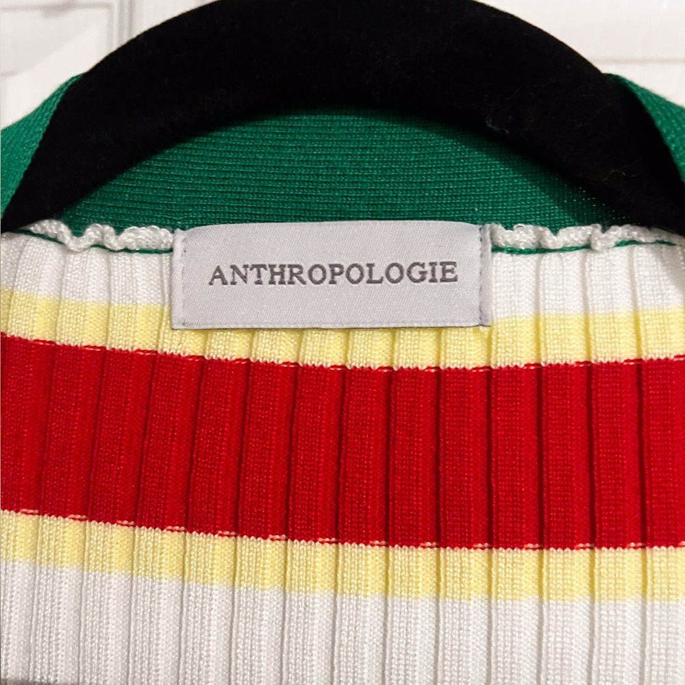 Anthropologie Multicolor Striped Cardigan Sweater - Picture 3 of 3